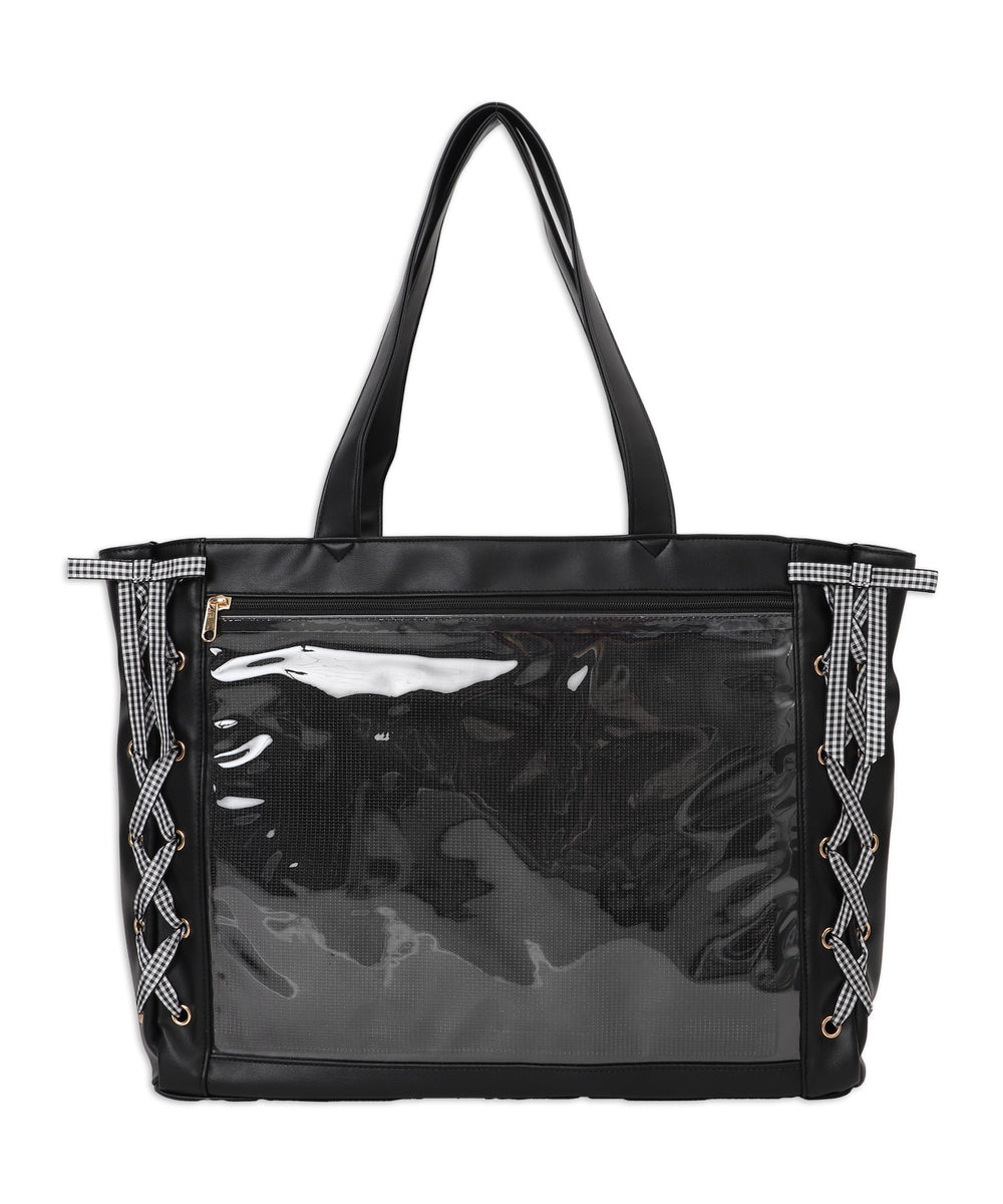 柄22（PUブラック×ギンガムブラック）