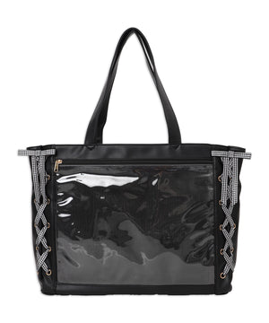 柄22（PUブラック×ギンガムブラック）