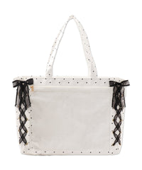 柄23（サテンドットホワイト） / F