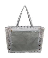 柄35(サテンドットシルバー) / F