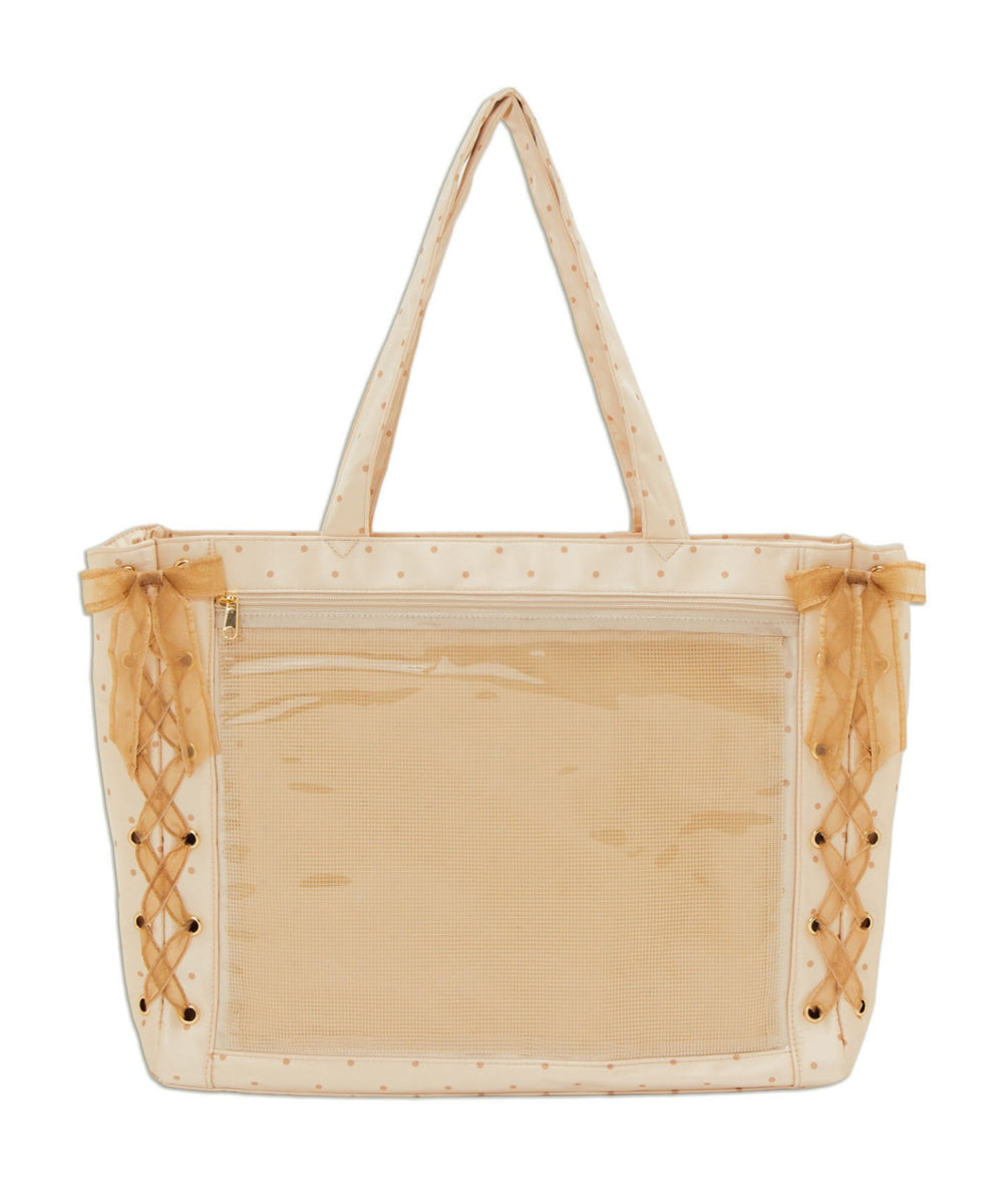 柄41(サテンドットベージュ)