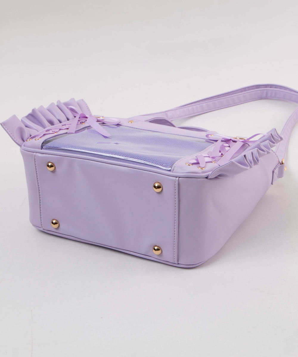 きらめきレースアップフリル痛ショルダー