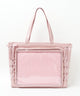 レースアップフレーム痛バッグL/ピンク