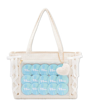 ツイードレースアップ痛バッグS