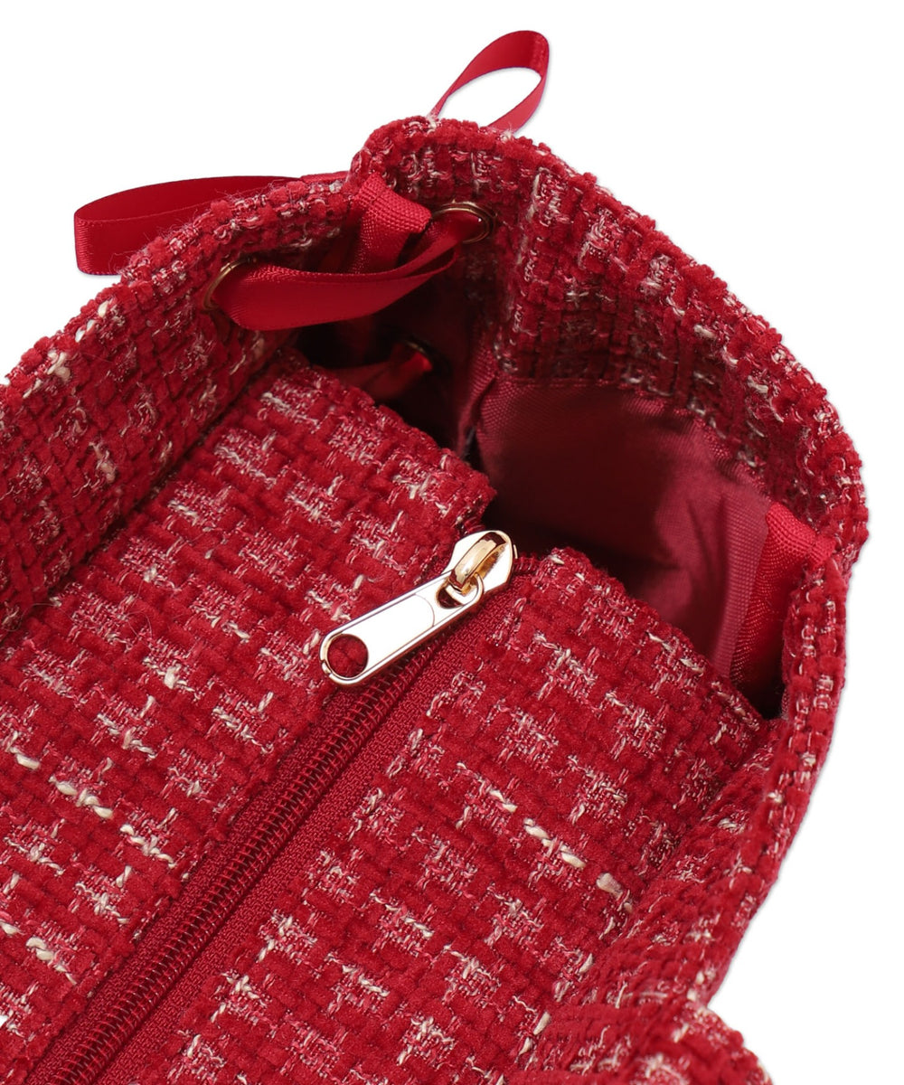 ツイードレースアップ痛バッグS