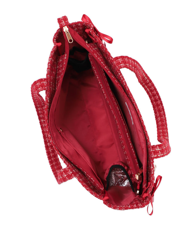 ツイードレースアップ痛バッグS