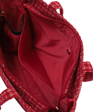 ツイードレースアップ痛バッグS