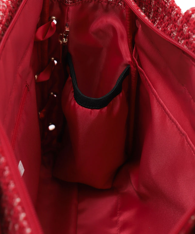 ツイードレースアップ痛バッグS