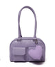 チャーム付きボストン痛バッグ/Lパープル