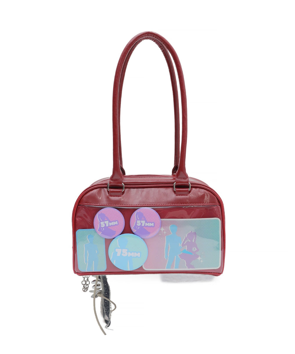 チャーム付きボストン痛バッグ