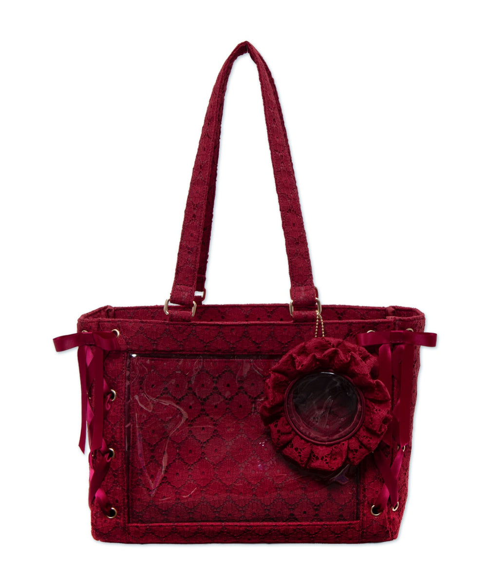 フローラルレースアップぬい痛バッグ