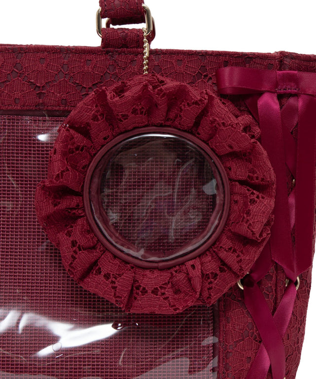 フローラルレースアップぬい痛バッグ