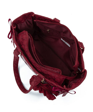 フローラルレースアップぬい痛バッグ