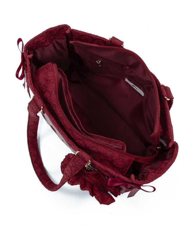 フローラルレースアップぬい痛バッグ