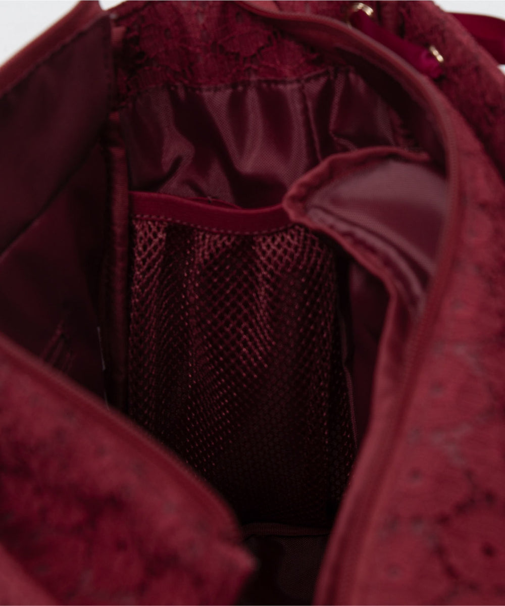 フローラルレースアップぬい痛バッグ