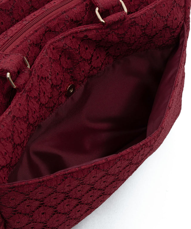 フローラルレースアップぬい痛バッグ