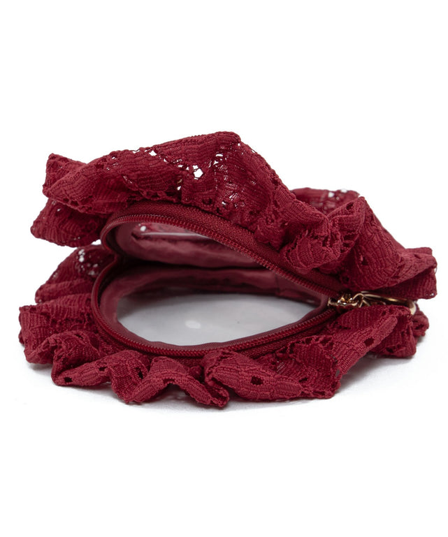 フローラルレースアップぬい痛バッグ