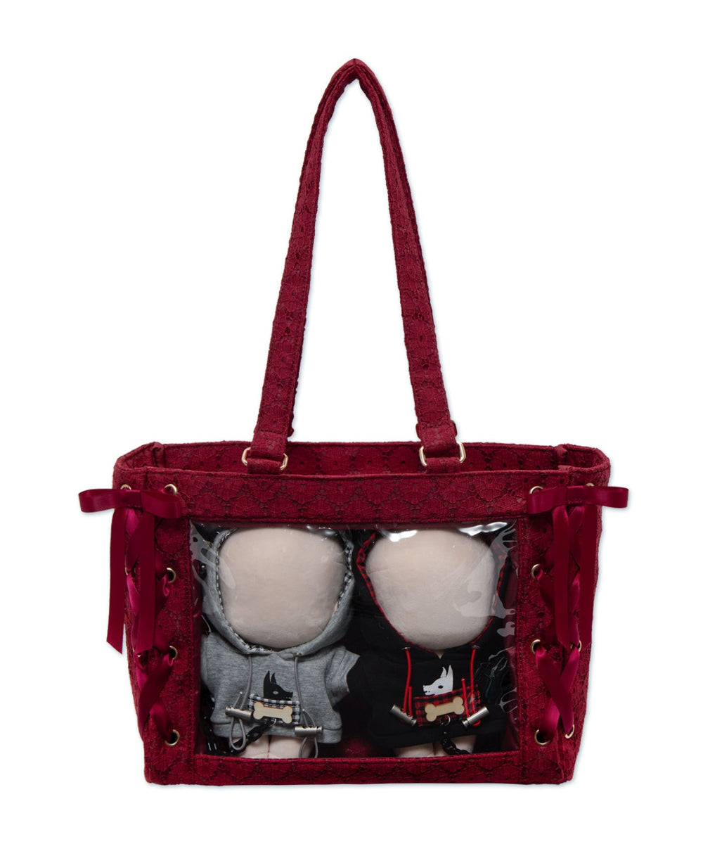 フローラルレースアップぬい痛バッグ