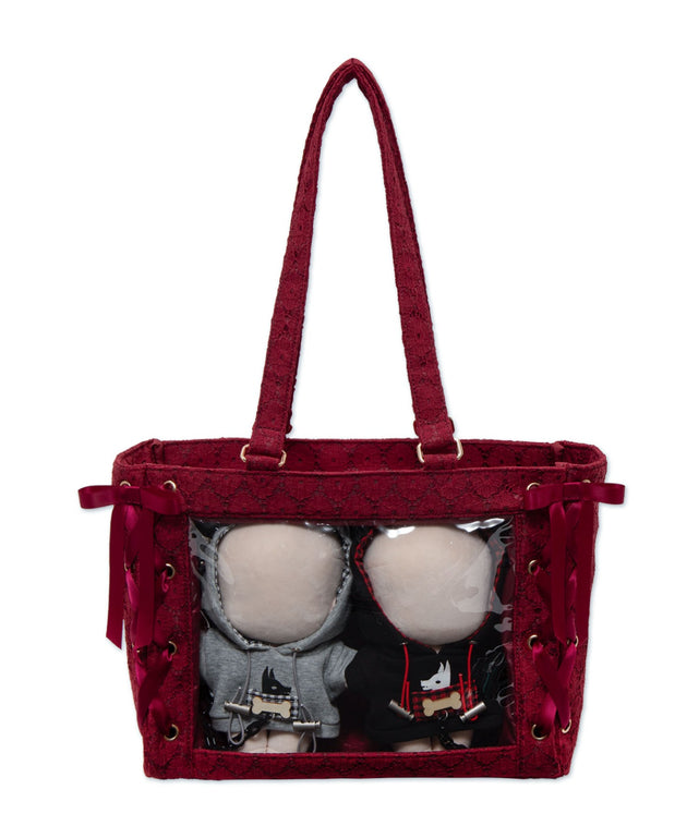 フローラルレースアップぬい痛バッグ