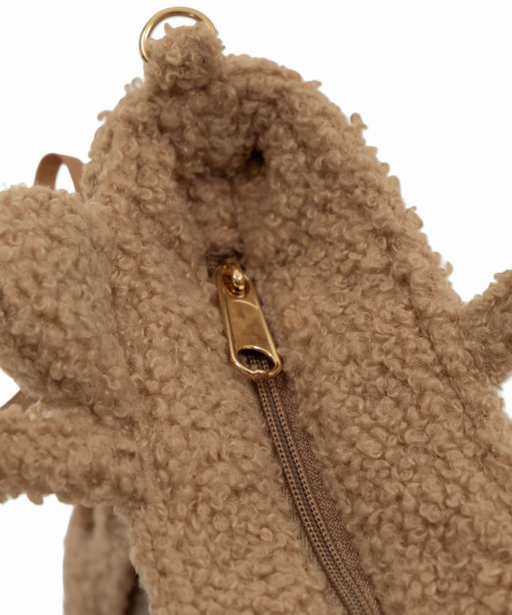 耳付きレースアップミニぬいショルダー