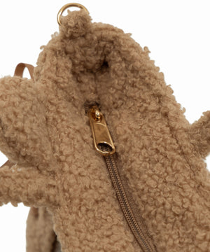 耳付きレースアップミニぬいショルダー