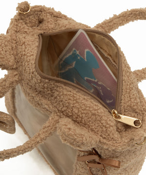 耳付きレースアップミニぬいショルダー