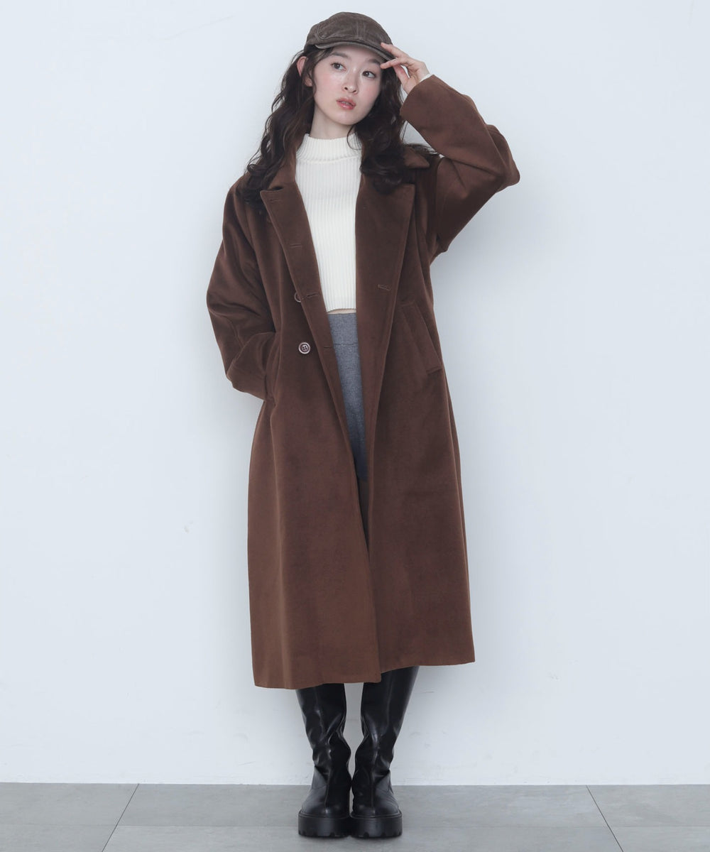 ブラウン　モデル：163cm M着用