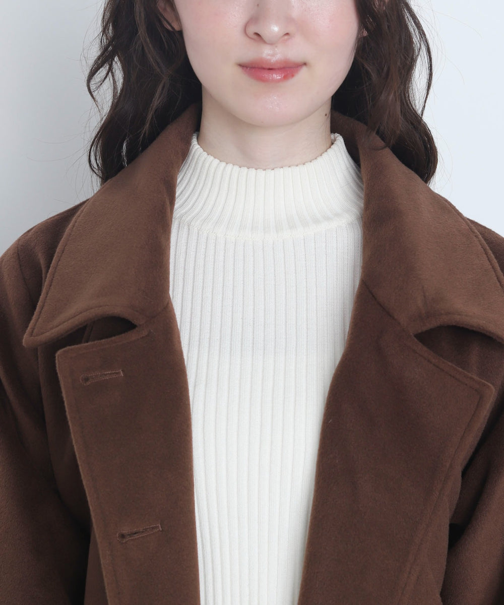 オーバーサイズダブルロングコート