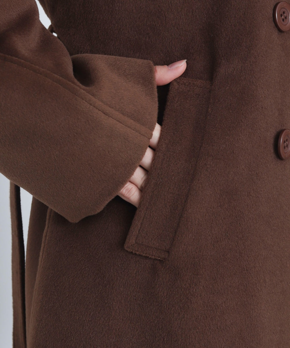 オーバーサイズダブルロングコート