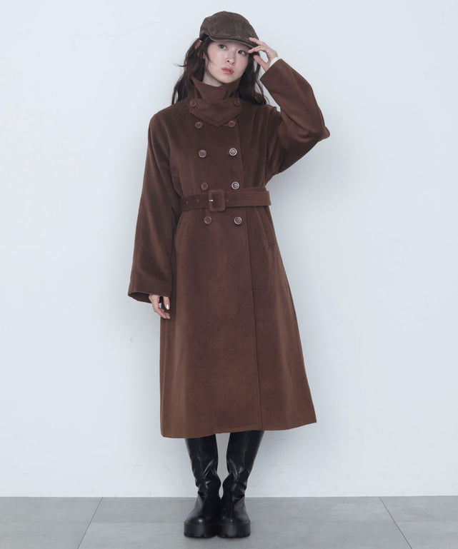 ブラウン　モデル：163cm M着用