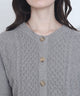 ケーブルニットカーディガン