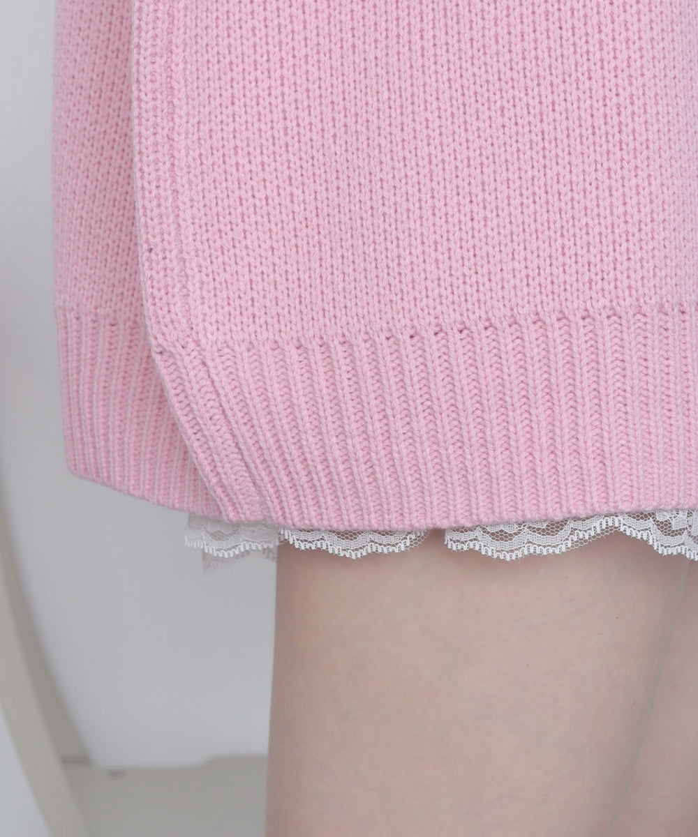 タートルネックオーバーニット