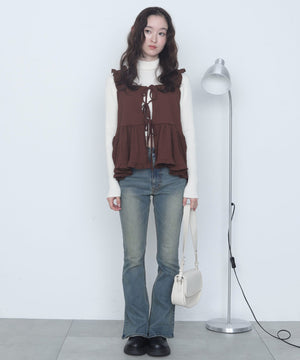 ブラウン　モデル：163cm F着用