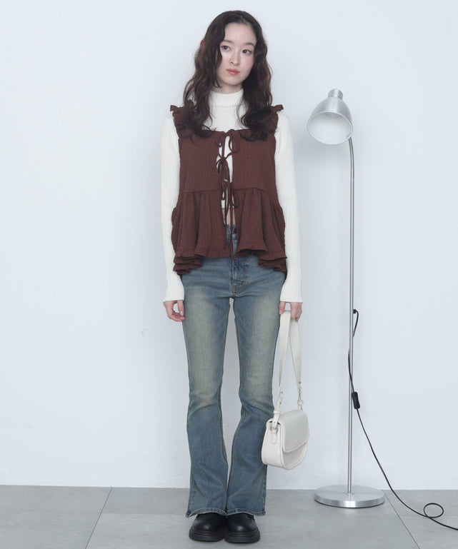 ブラウン　モデル：163cm F着用