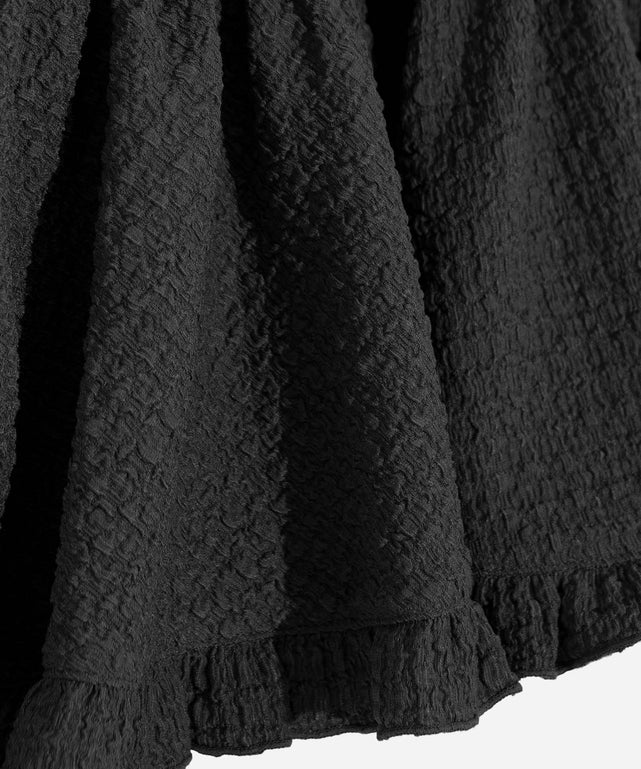 フロントリボンフリルキャミチュニック