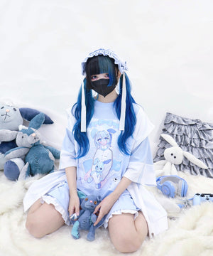 闇うさぎ擬人化ティー