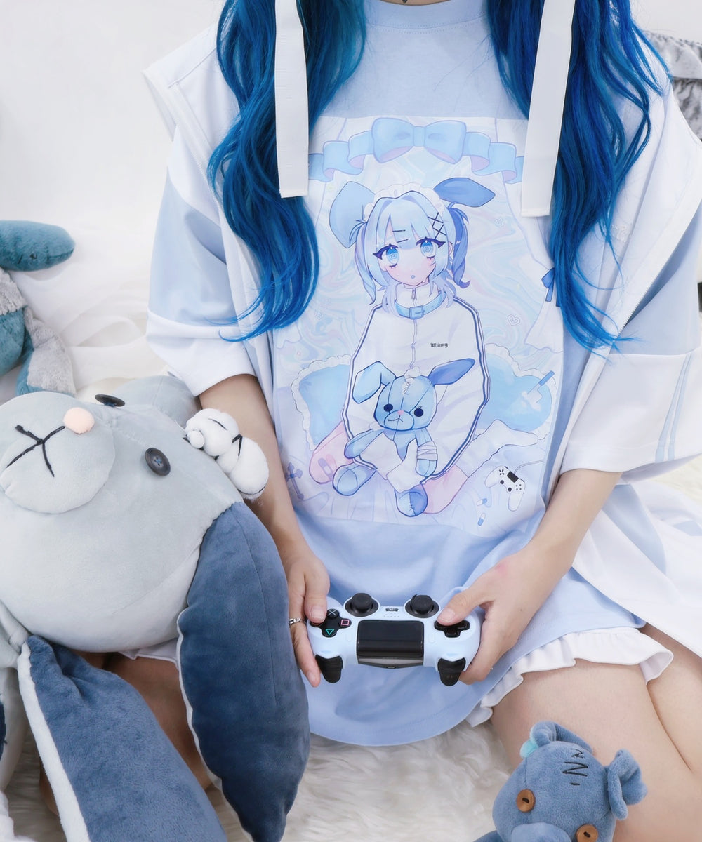 闇うさぎ擬人化ティー