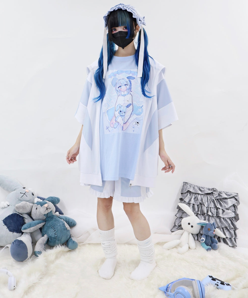 闇うさぎ擬人化ティー