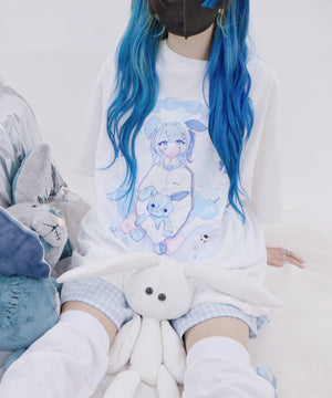 闇うさぎ擬人化ティー