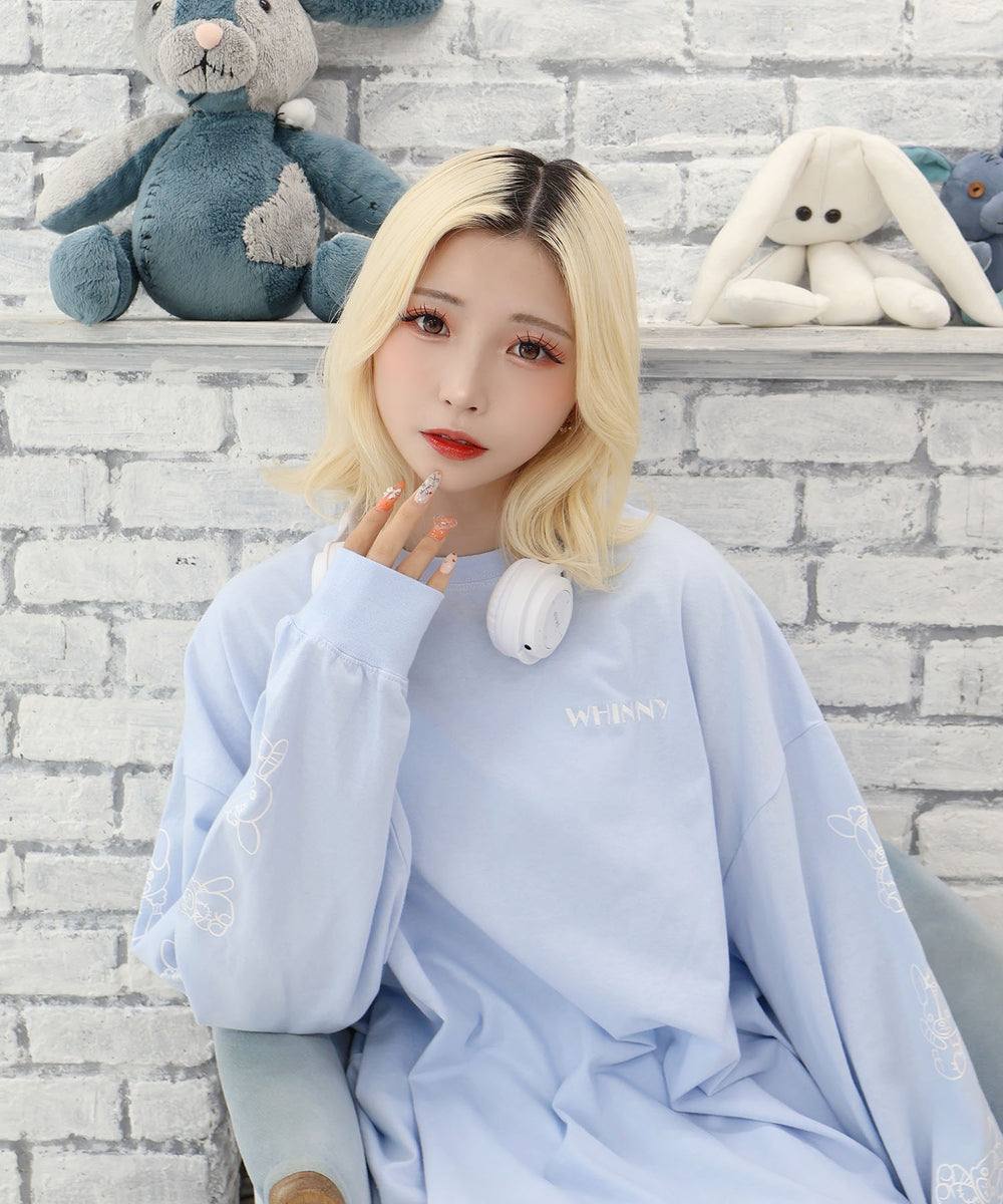 転がり系闇うさロンT