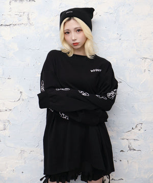 転がり系闇うさロンT