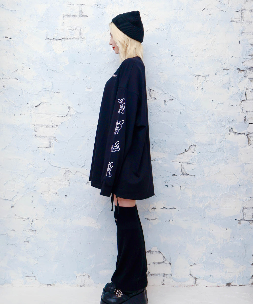 転がり系闇うさロンT