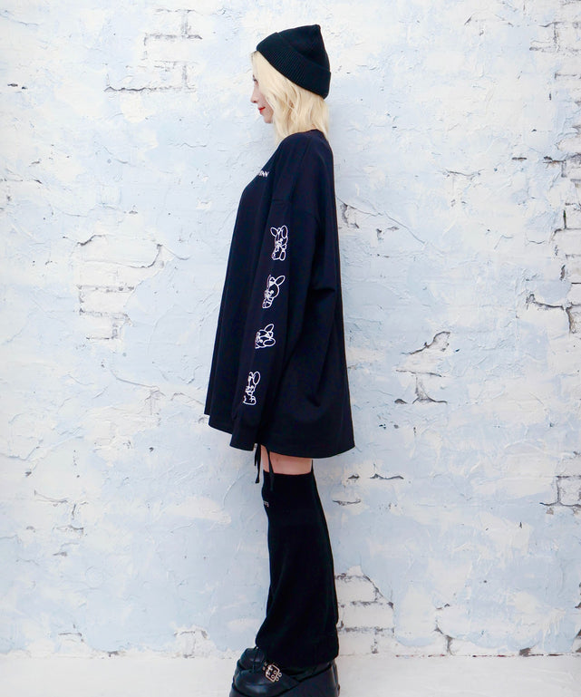 転がり系闇うさロンT