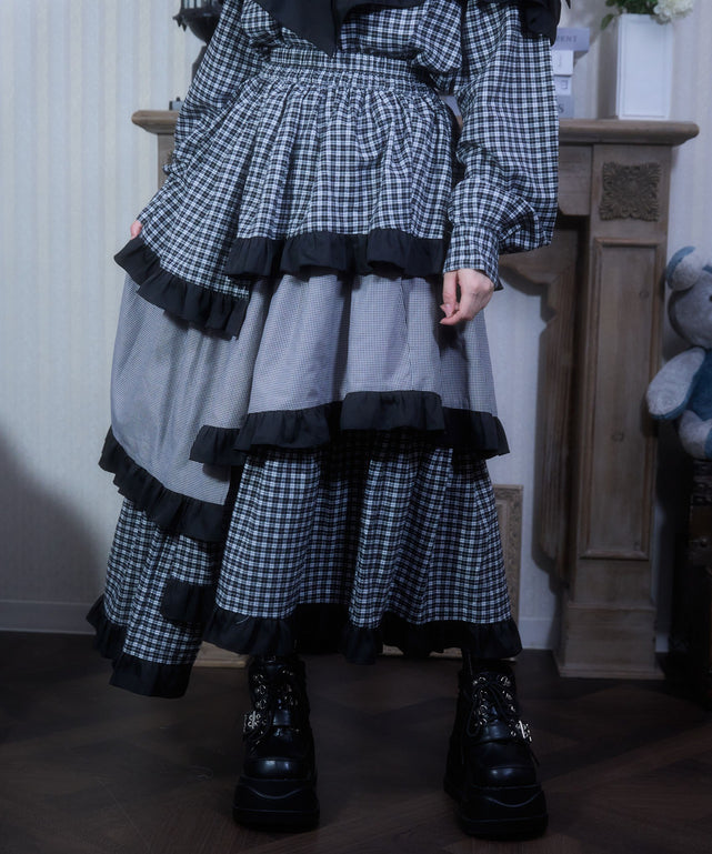 ごきげんドレッシングスカート/ブラック