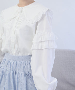 ぷあぷあ綿雲もぐもぐブラウス