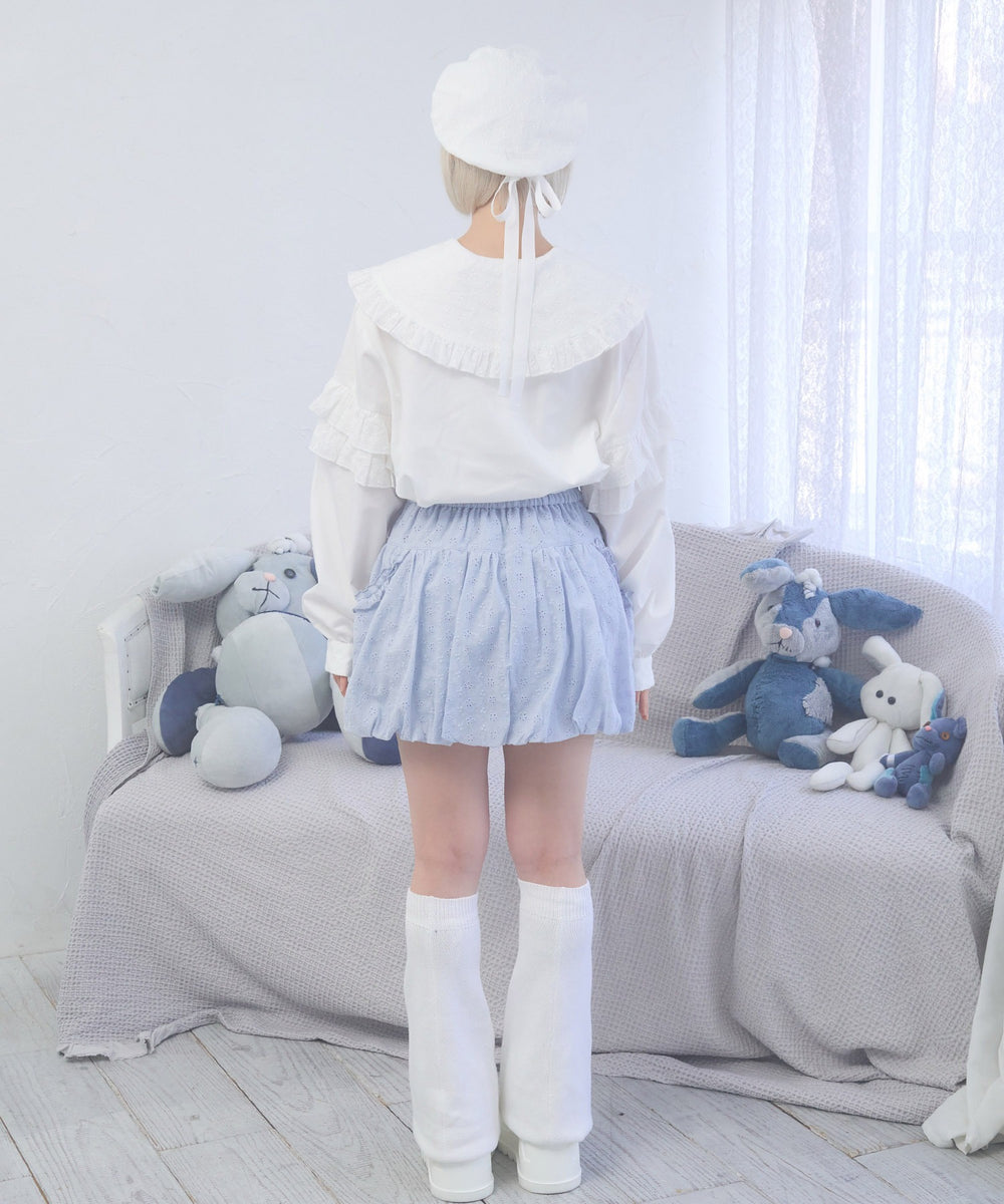 ぷあぷあ綿雲もぐもぐブラウス