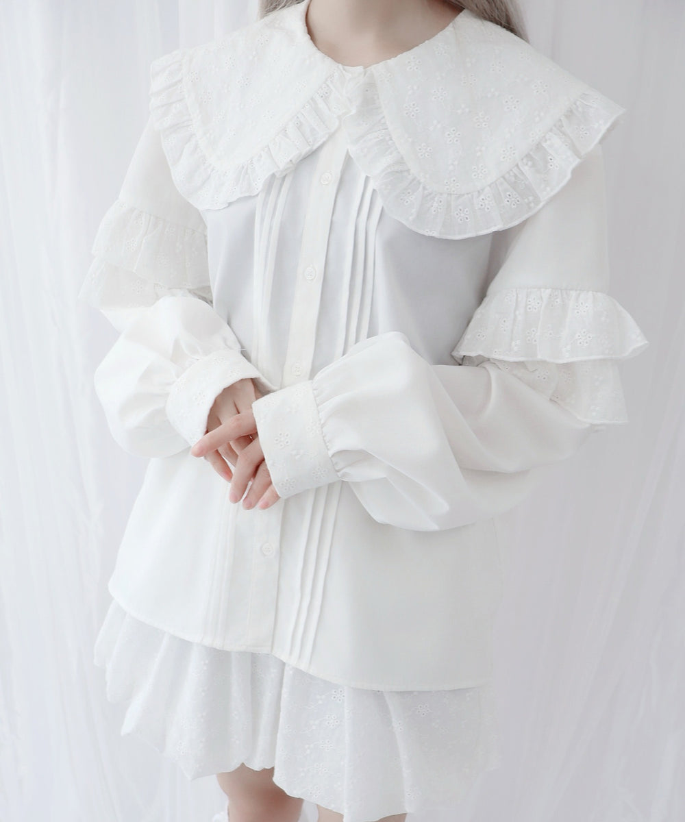 ぷあぷあ綿雲もぐもぐブラウス