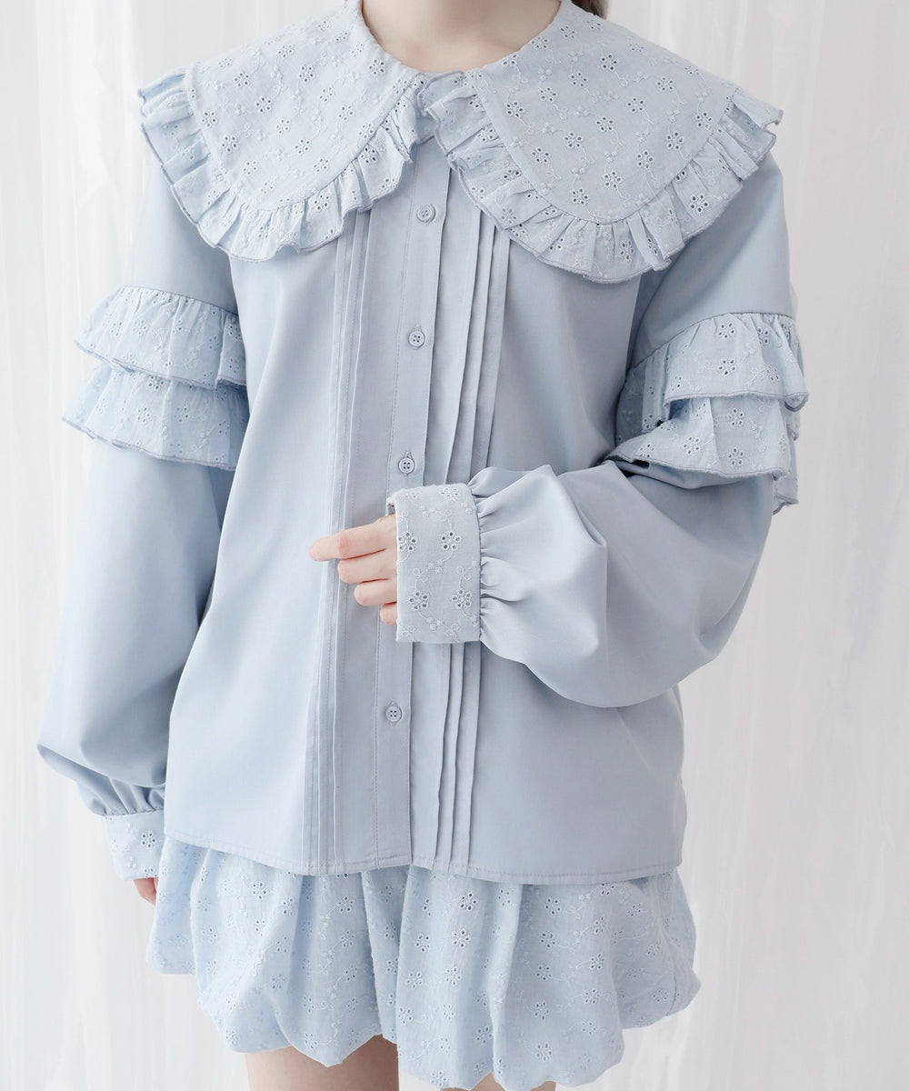 ぷあぷあ綿雲もぐもぐブラウス