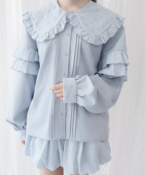 ぷあぷあ綿雲もぐもぐブラウス