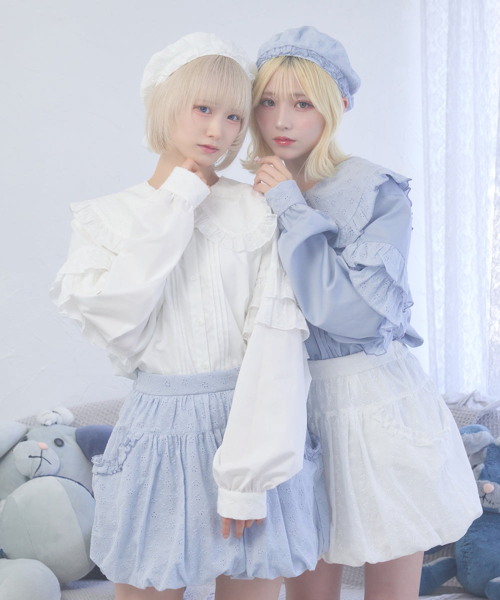 ぷあぷあ綿雲もぐもぐブラウス